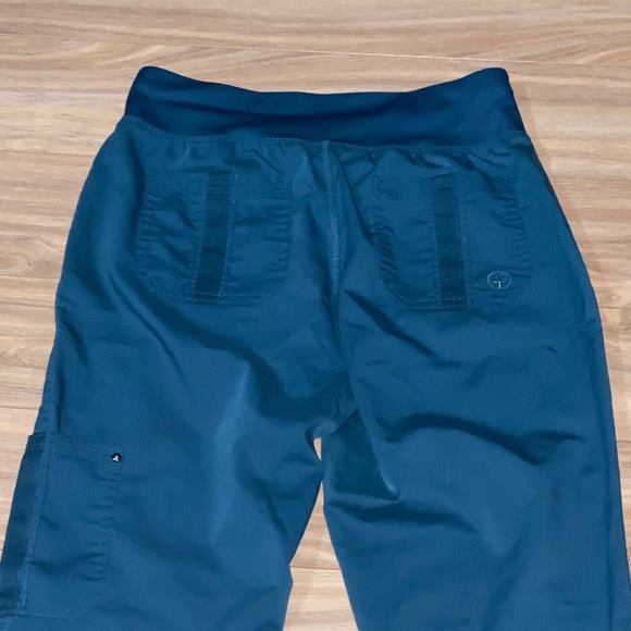 Healing Hands Purple Label Tori Women's 5-Pocket STRETCH Yoga Scrub Teal Pant S - Picture 14 of 16